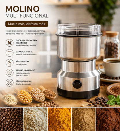 Molino Eléctrico Multifuncional + Máquina Manual para Embutidos y Carne